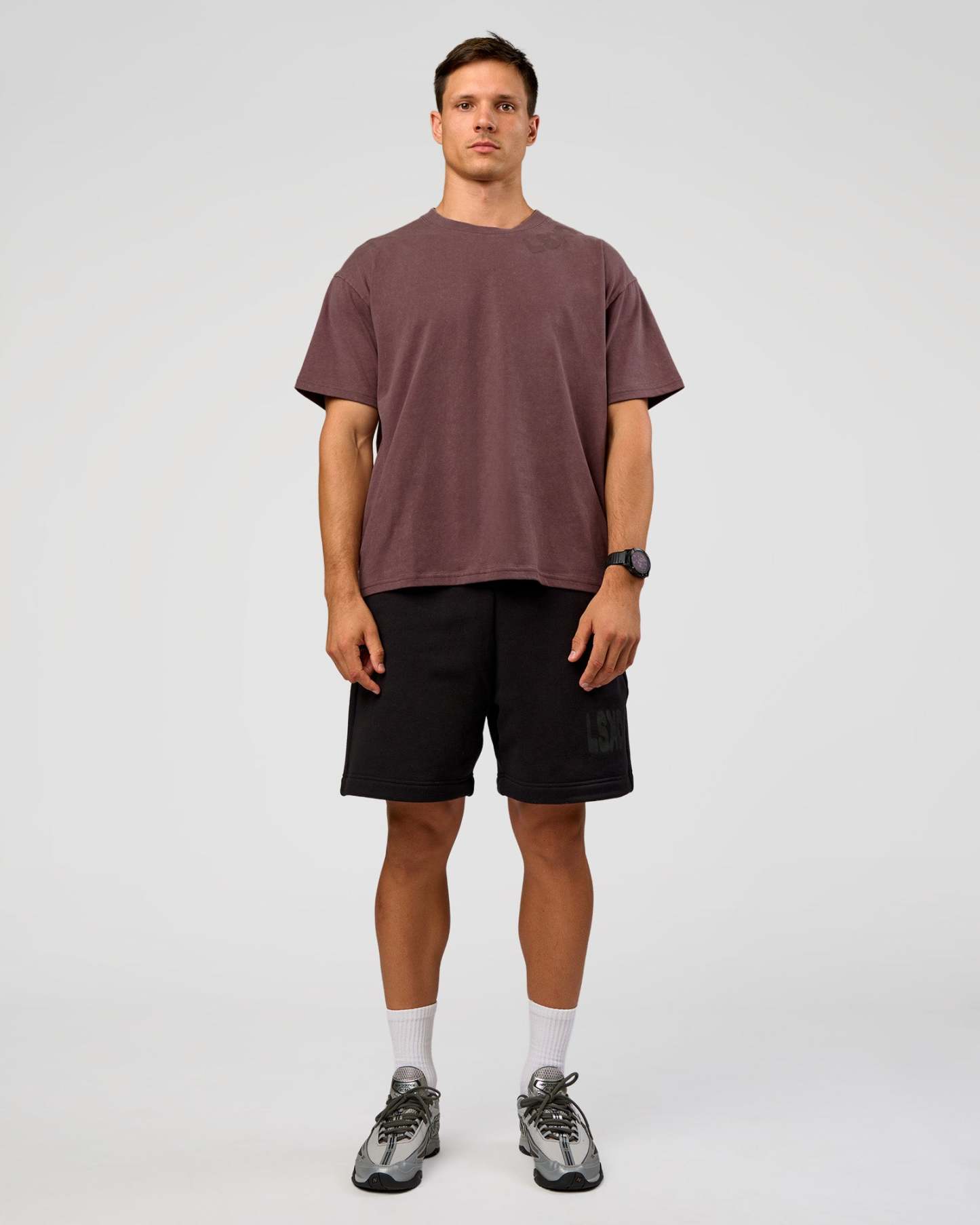 Offset Heavyweight Unisex Oversized Tee - Cocoa Powder-Cocoa Powder