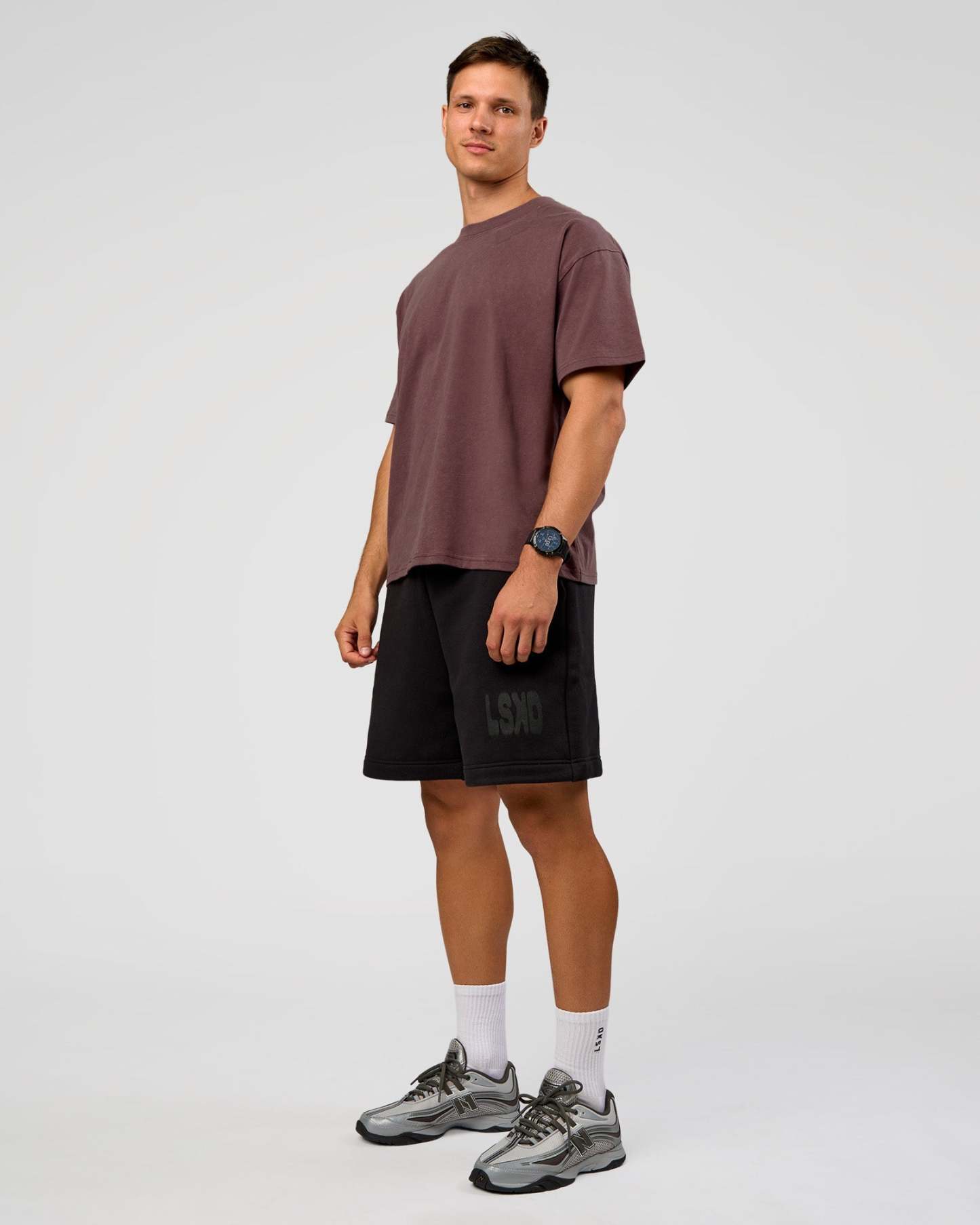 Offset Heavyweight Unisex Oversized Tee - Cocoa Powder-Cocoa Powder