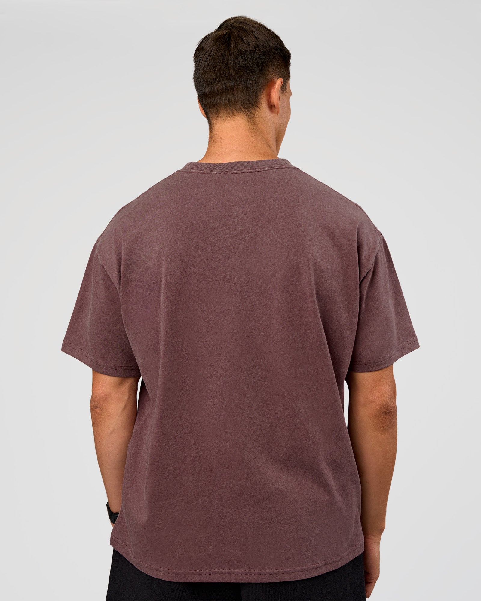 Offset Heavyweight Unisex Oversized Tee - Cocoa Powder-Cocoa Powder