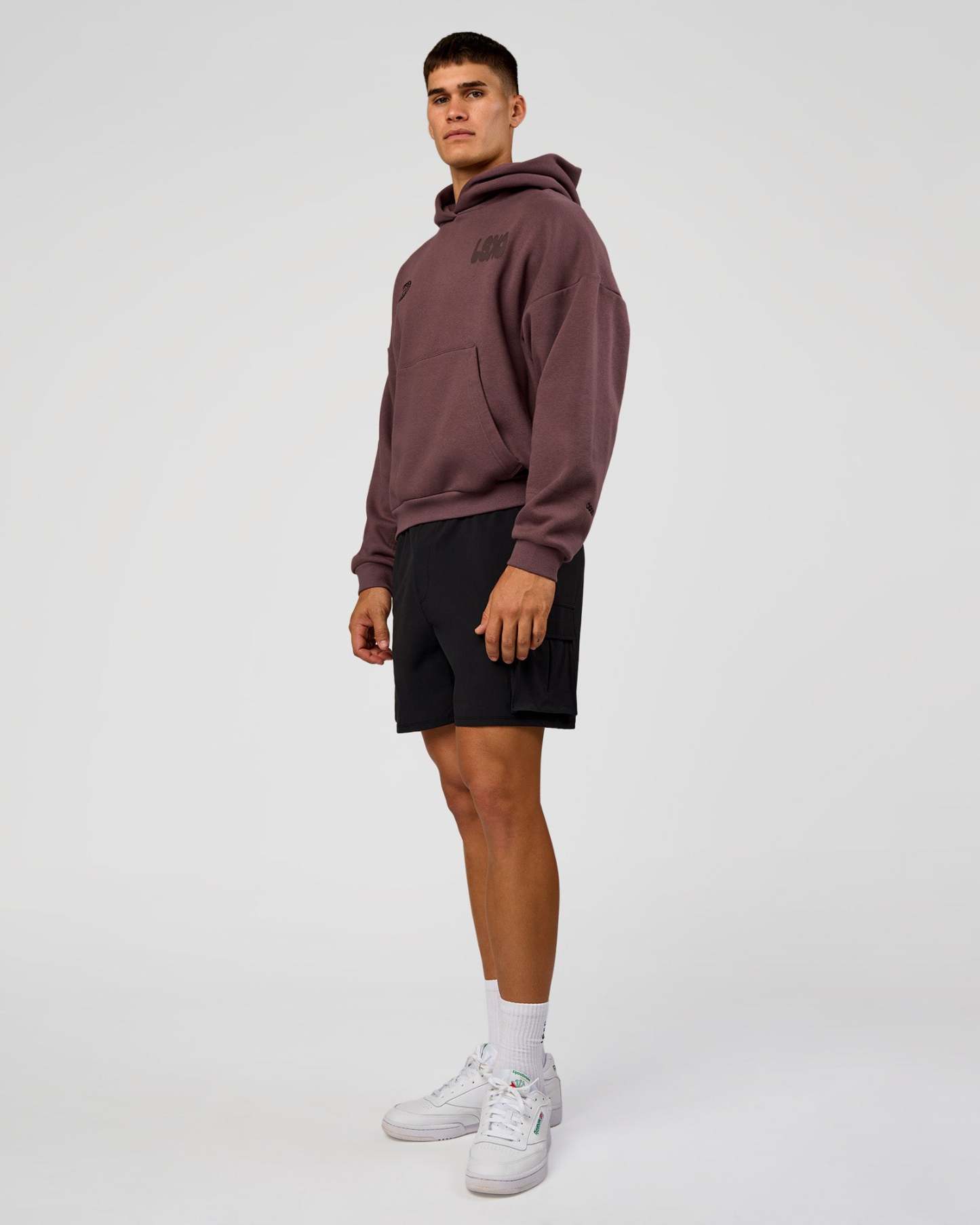 Static Grit Unisex Boxy Hoodie - Cocoa Powder-Hot Chocolate