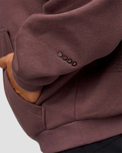 Static Grit Unisex Boxy Hoodie - Cocoa Powder-Hot Chocolate