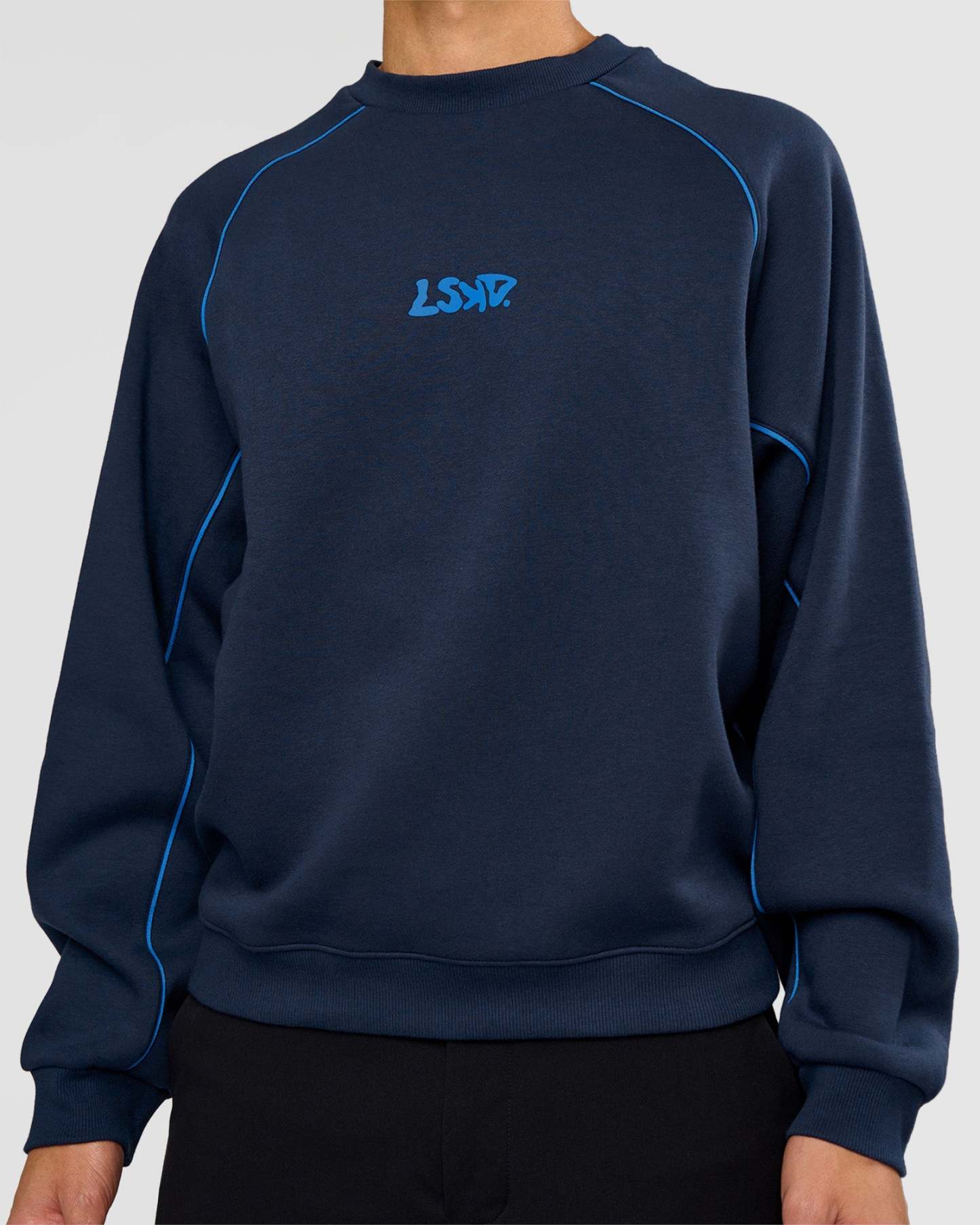 Axis Boxy Crew Sweater - Future Navy-Palace Blue