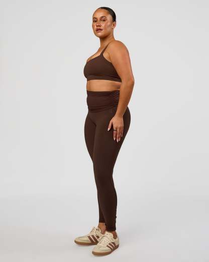 CF Fold Over High-Rise Full Length Legging - Hot Chocolate