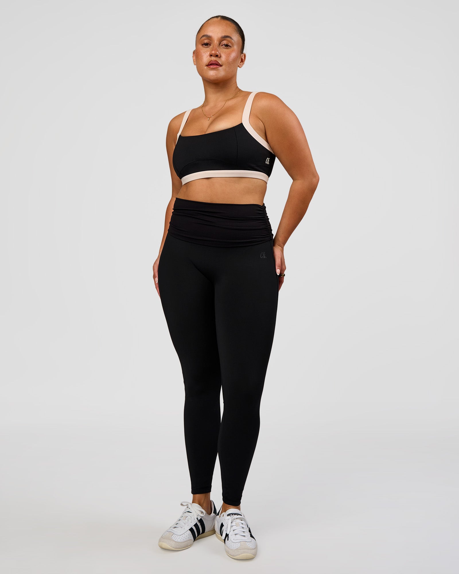 CF Move Through It Sports Bra - Black-Clay