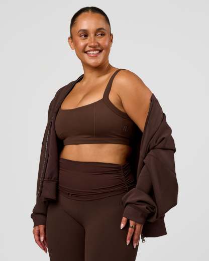 CF Move Through It Sports Bra - Hot Chocolate