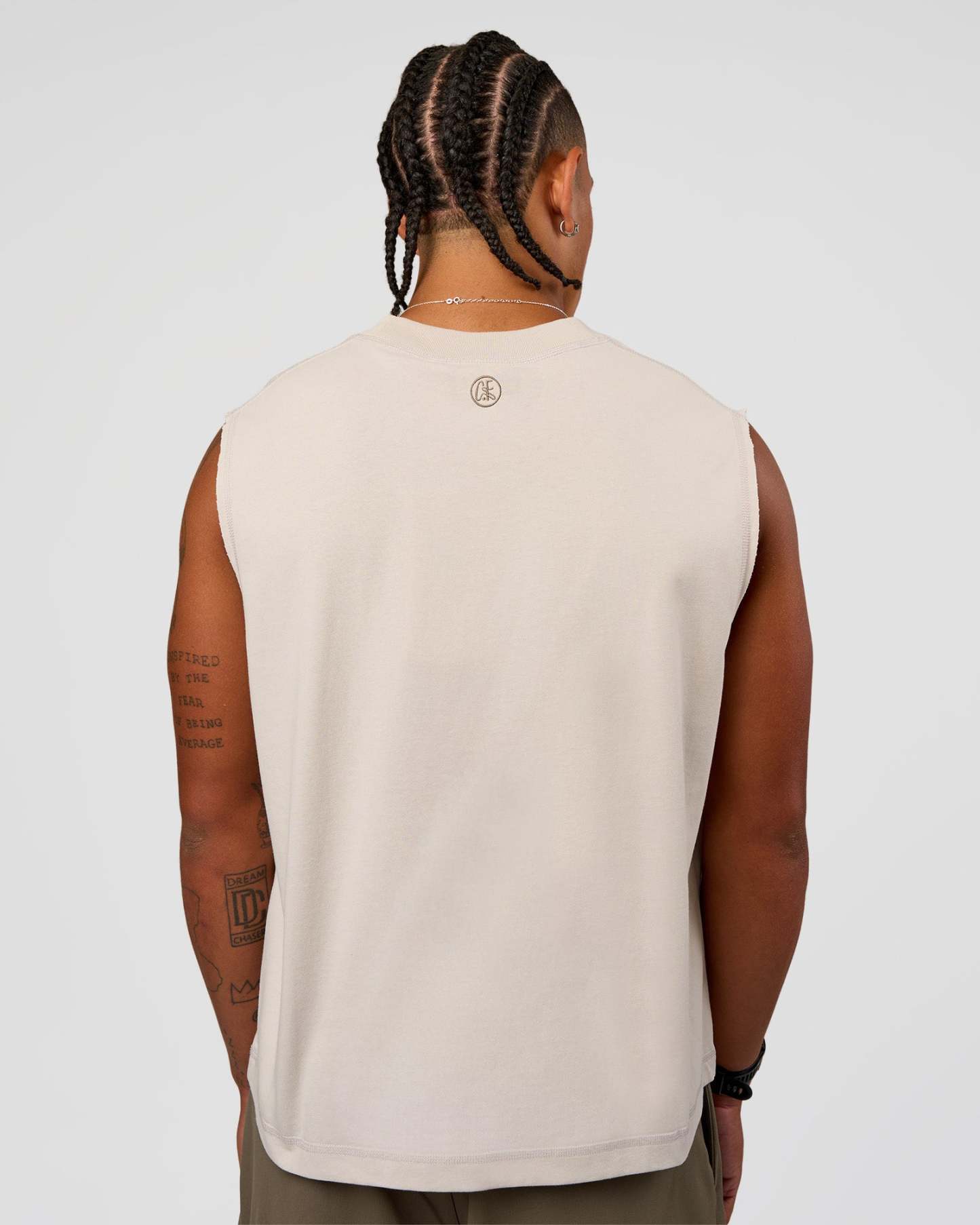 CF Unisex Oversized Heavyweight Boxed Tank - Clay-CF Move Through It