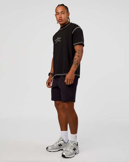 CF Unisex Oversized Heavyweight FLXCotton Tee - Black-CF Move Through It