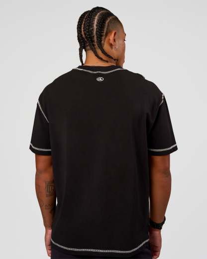 CF Unisex Oversized Heavyweight FLXCotton Tee - Black-CF Move Through It