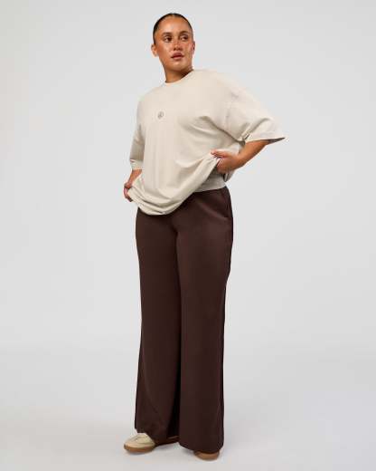CF Unisex Oversized Heavyweight FLXCotton Tee - Clay-CF X LSKD Sport