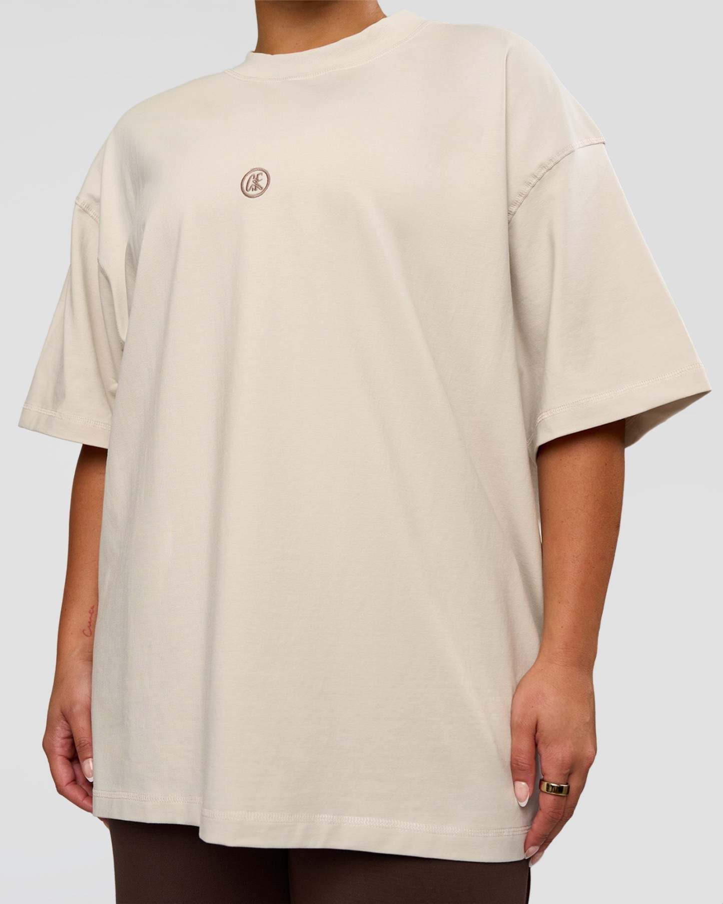CF Unisex Oversized Heavyweight FLXCotton Tee - Clay-CF X LSKD Sport