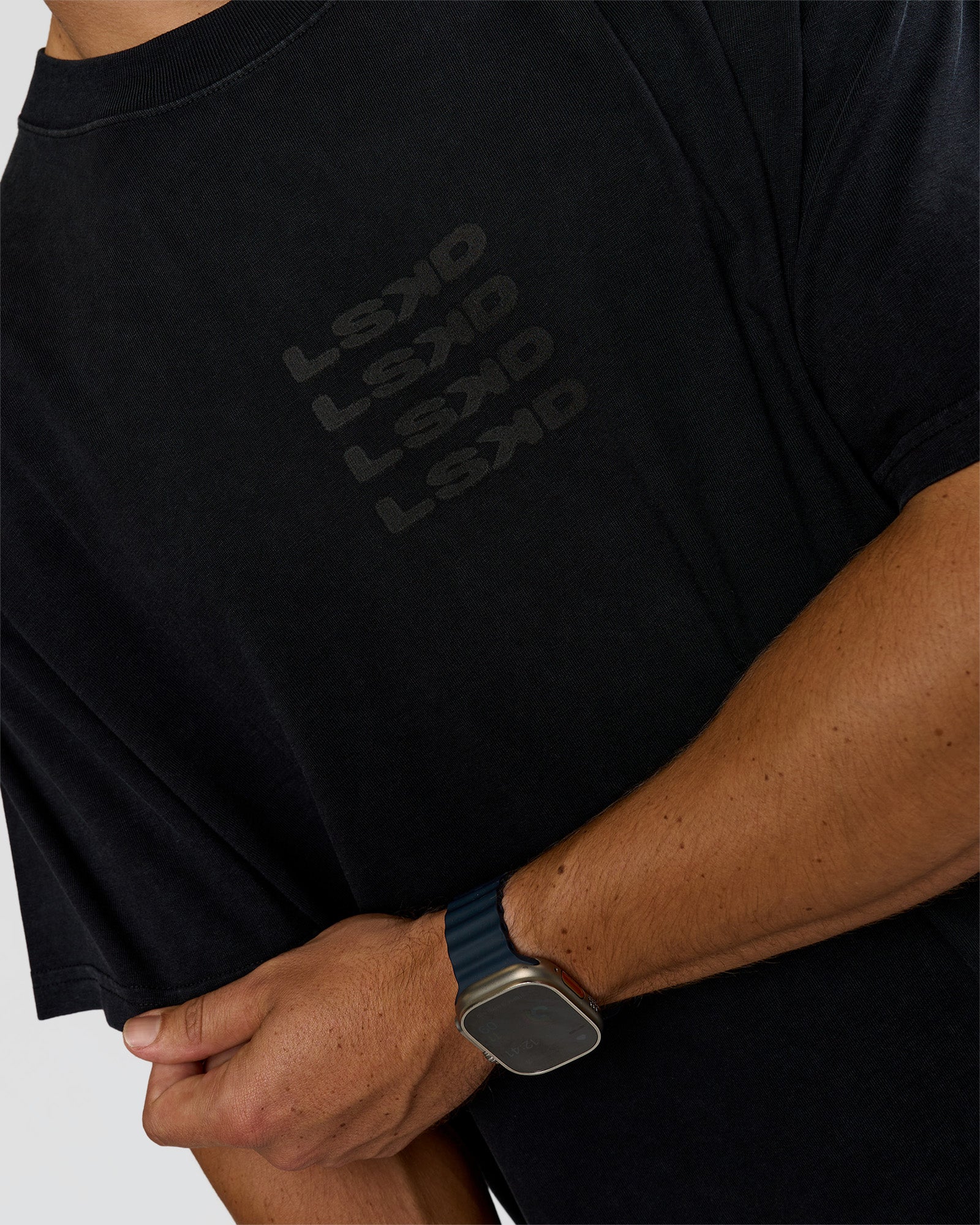 Move Fast Heavyweight Oversized Tee - Black Washed