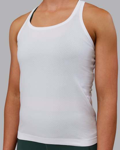 AeroFLX+ Seamless Tank - White/White