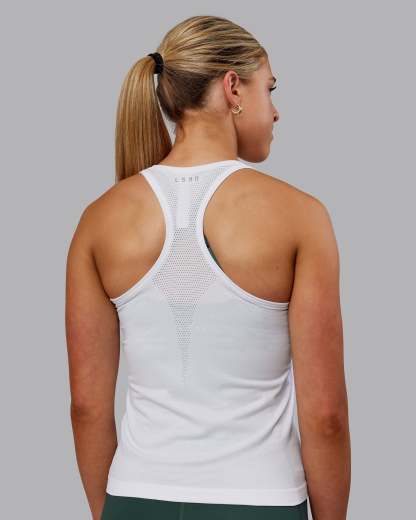 AeroFLX+ Seamless Tank - White/White