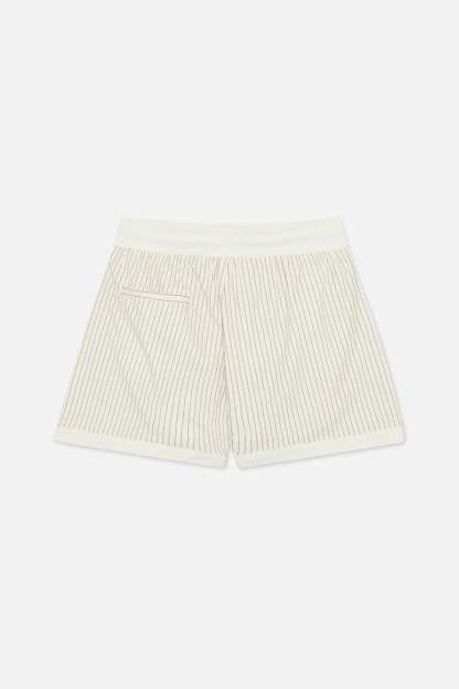 Pinstripe White Swimpants