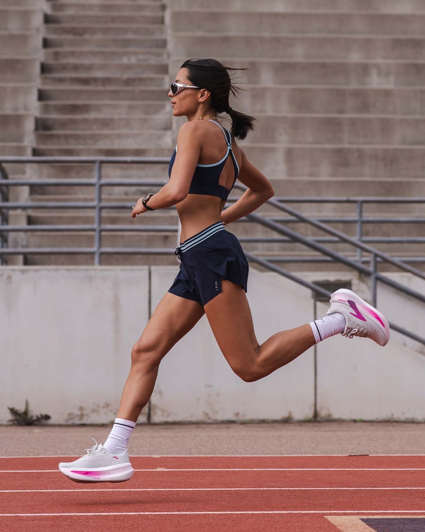 Accelerate 3" Mid-Rise Running Short - Future Navy-Baltic Sea