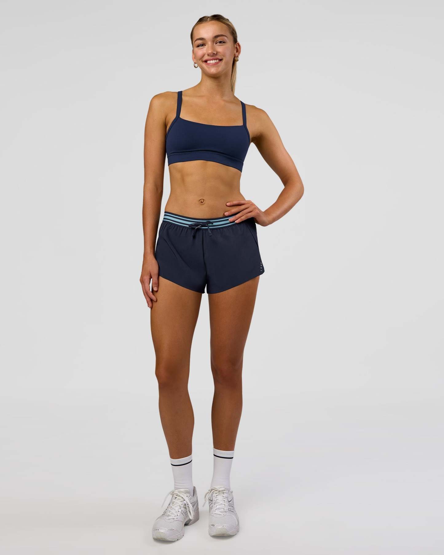 Accelerate 3" Mid-Rise Running Short - Future Navy-Baltic Sea