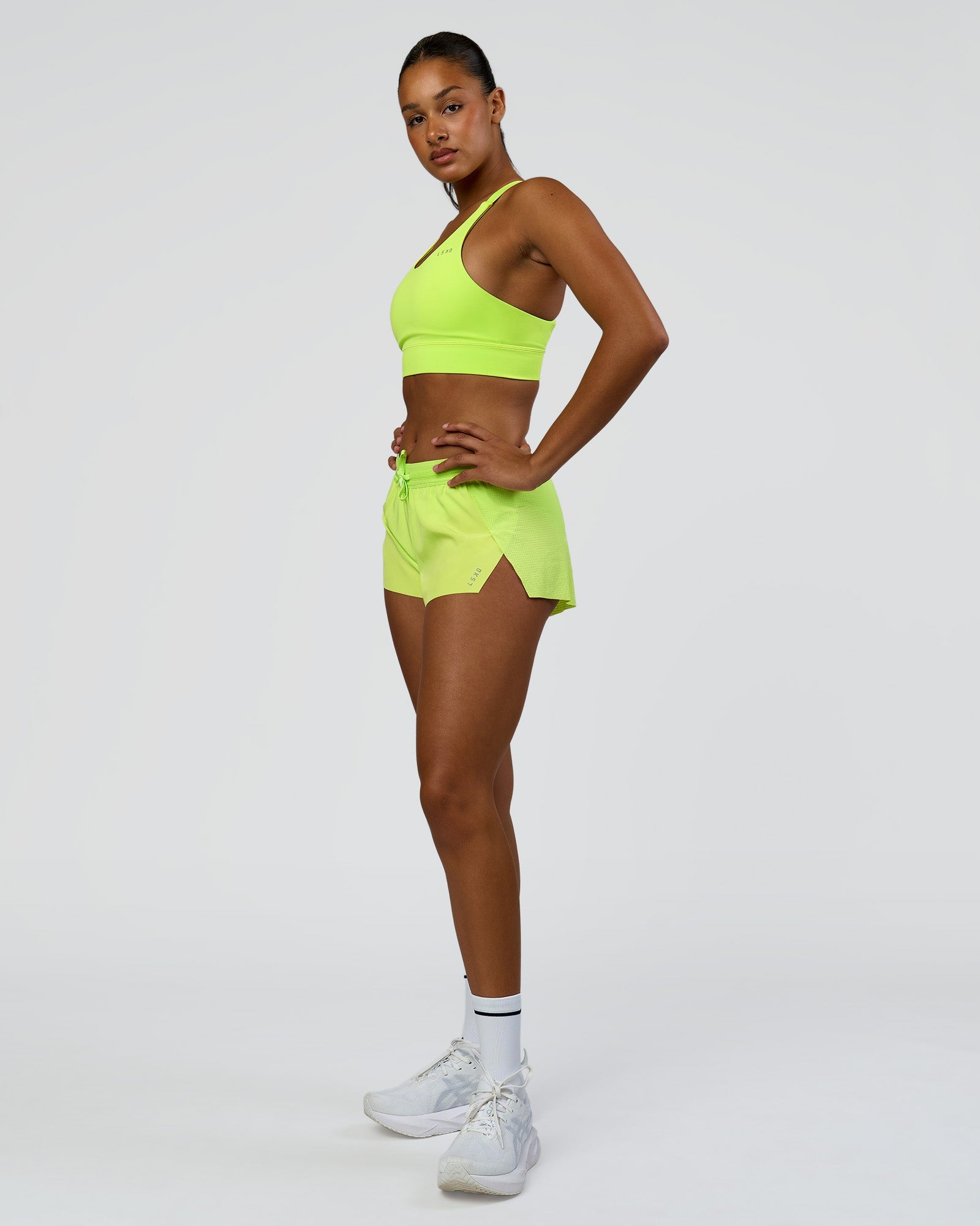 Accelerate 3" Mid-Rise Running Short - Hyper Green