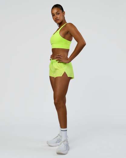 Accelerate 3" Mid-Rise Running Short - Hyper Green