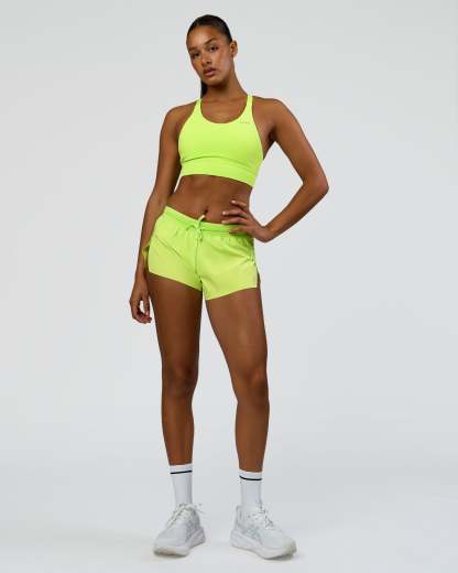 Accelerate 3" Mid-Rise Running Short - Hyper Green