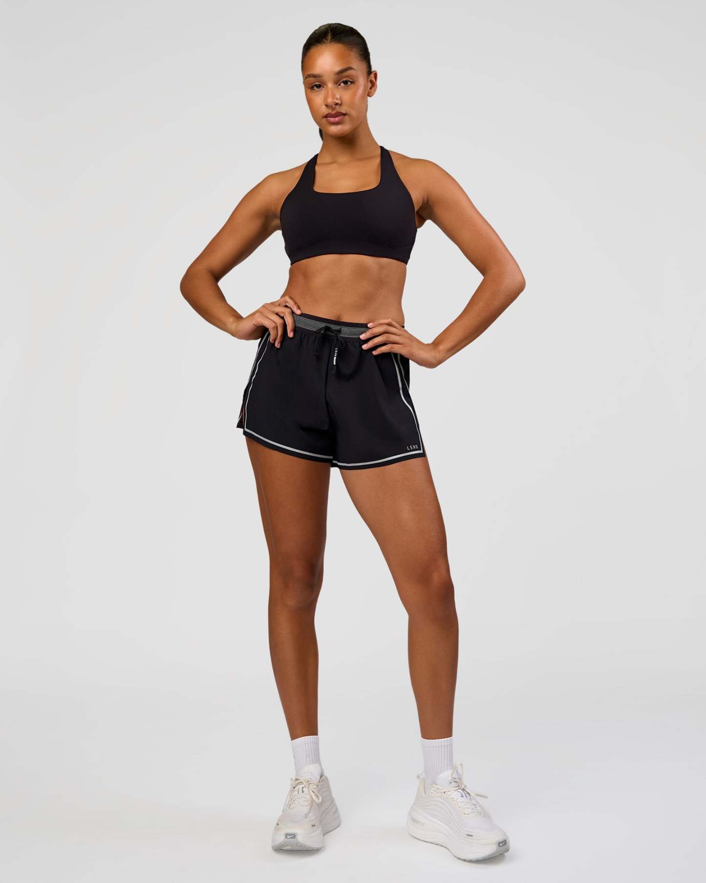 Accelerate 3" Reflective High-Rise Running Short - Black-Reflective