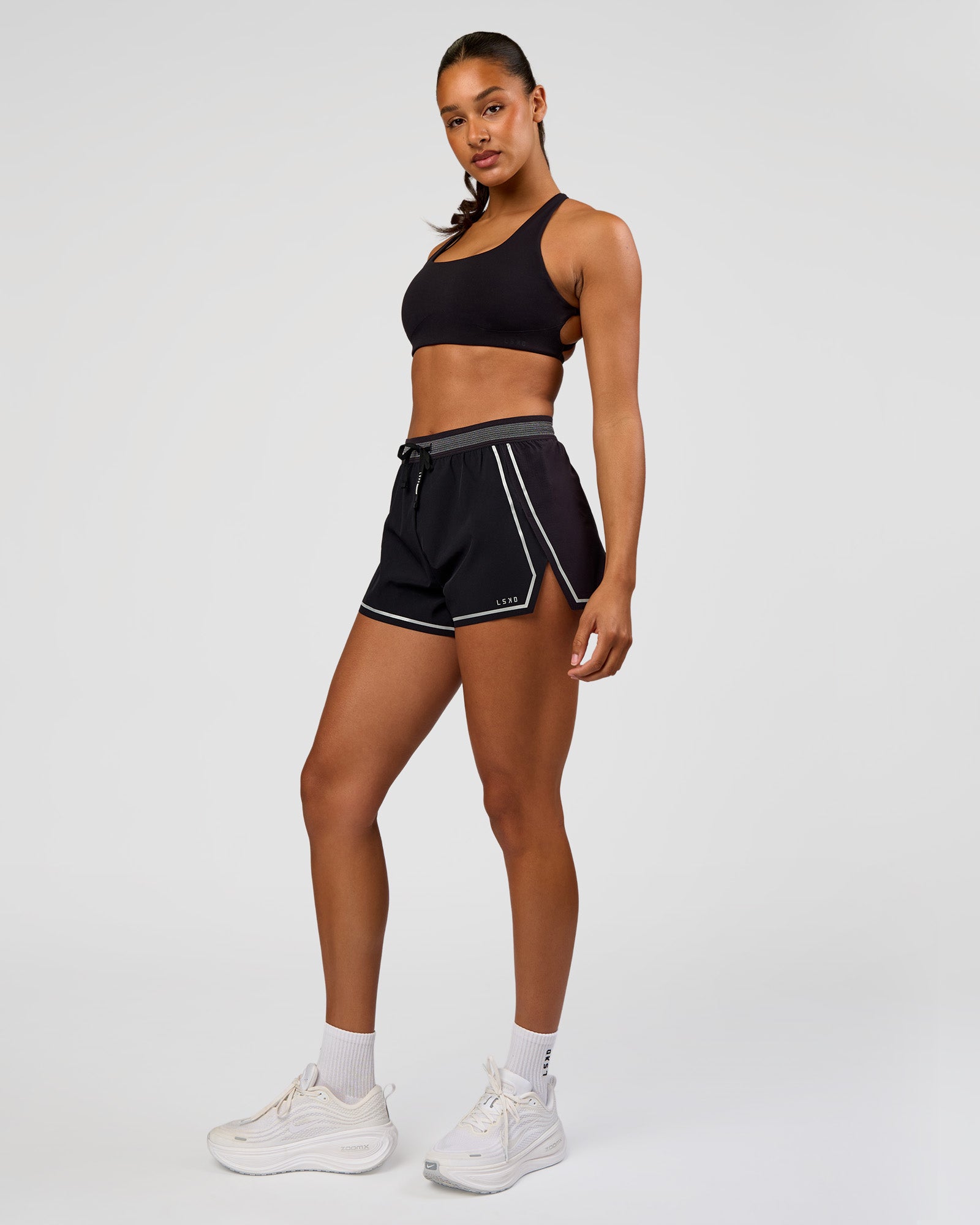 Accelerate 3" Reflective High-Rise Running Short - Black-Reflective