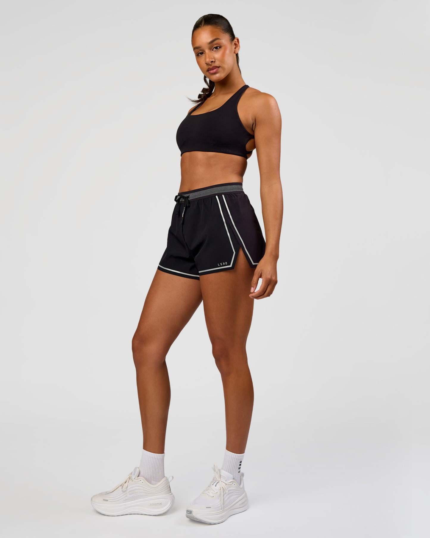 Accelerate 3" Reflective High-Rise Running Short - Black-Reflective