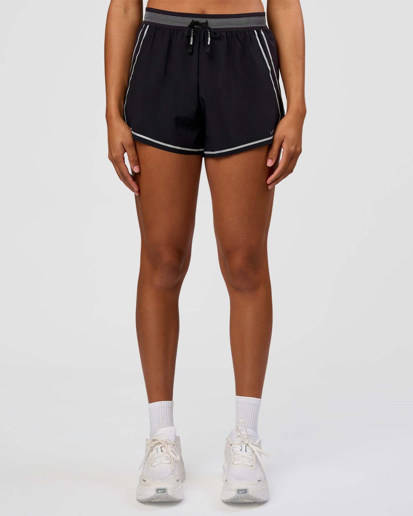 Accelerate 3" Reflective High-Rise Running Short - Black-Reflective