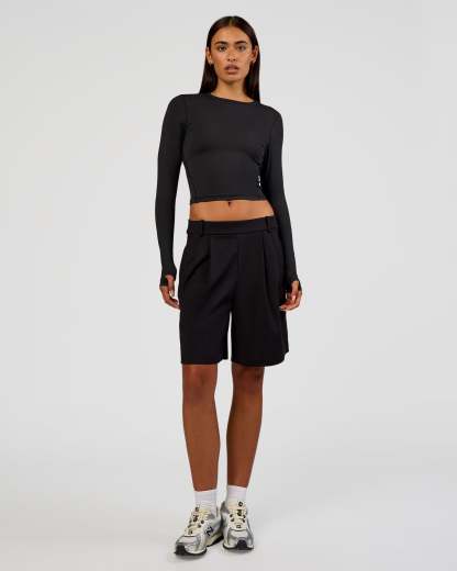 All Day Long Sleeve Tee - Black