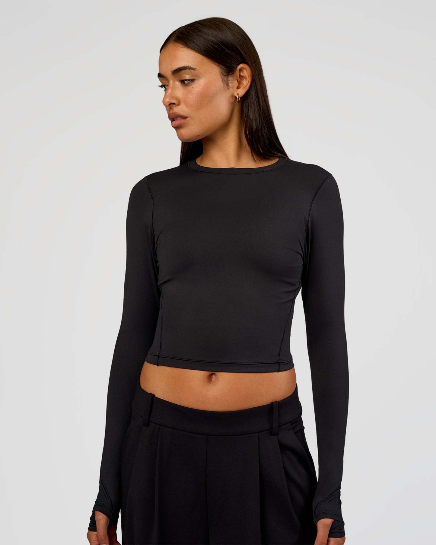 All Day Long Sleeve Tee - Black