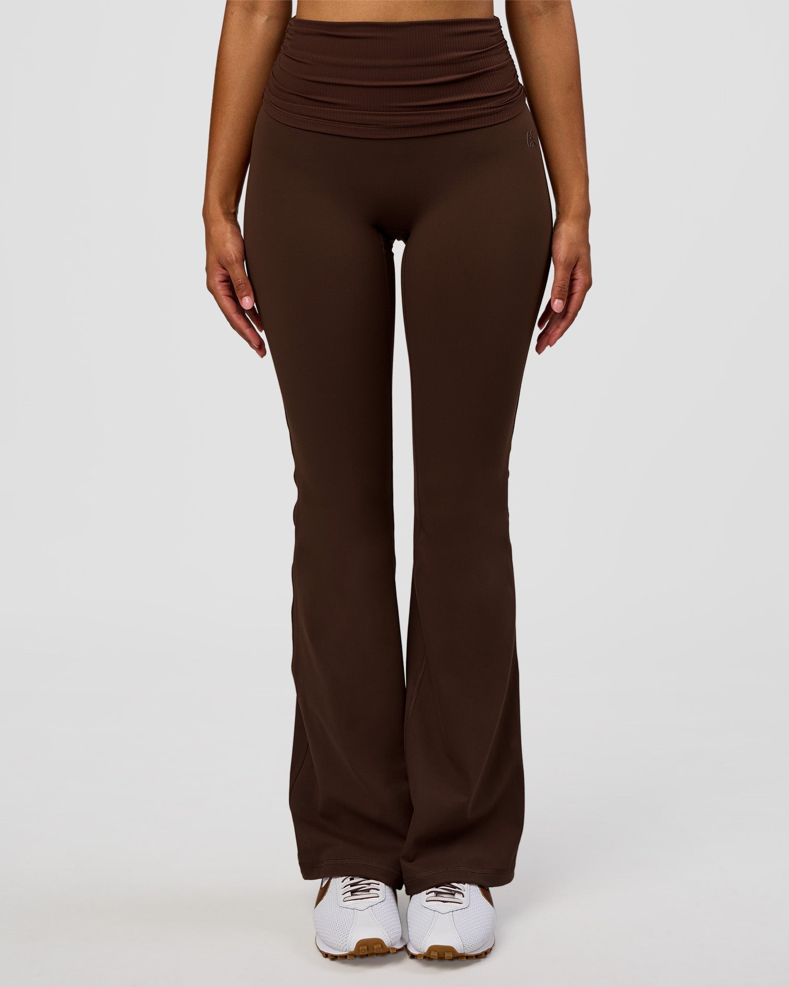 CF Fold Over High-Rise Flared Legging - Hot Chocolate
