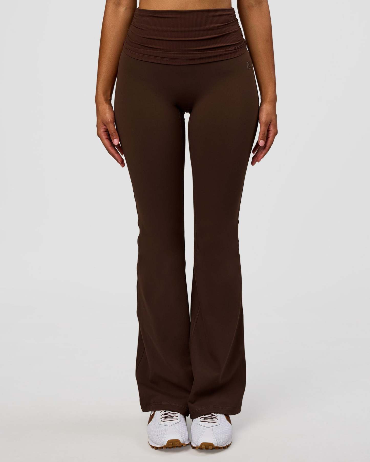 CF Fold Over High-Rise Flared Legging - Hot Chocolate