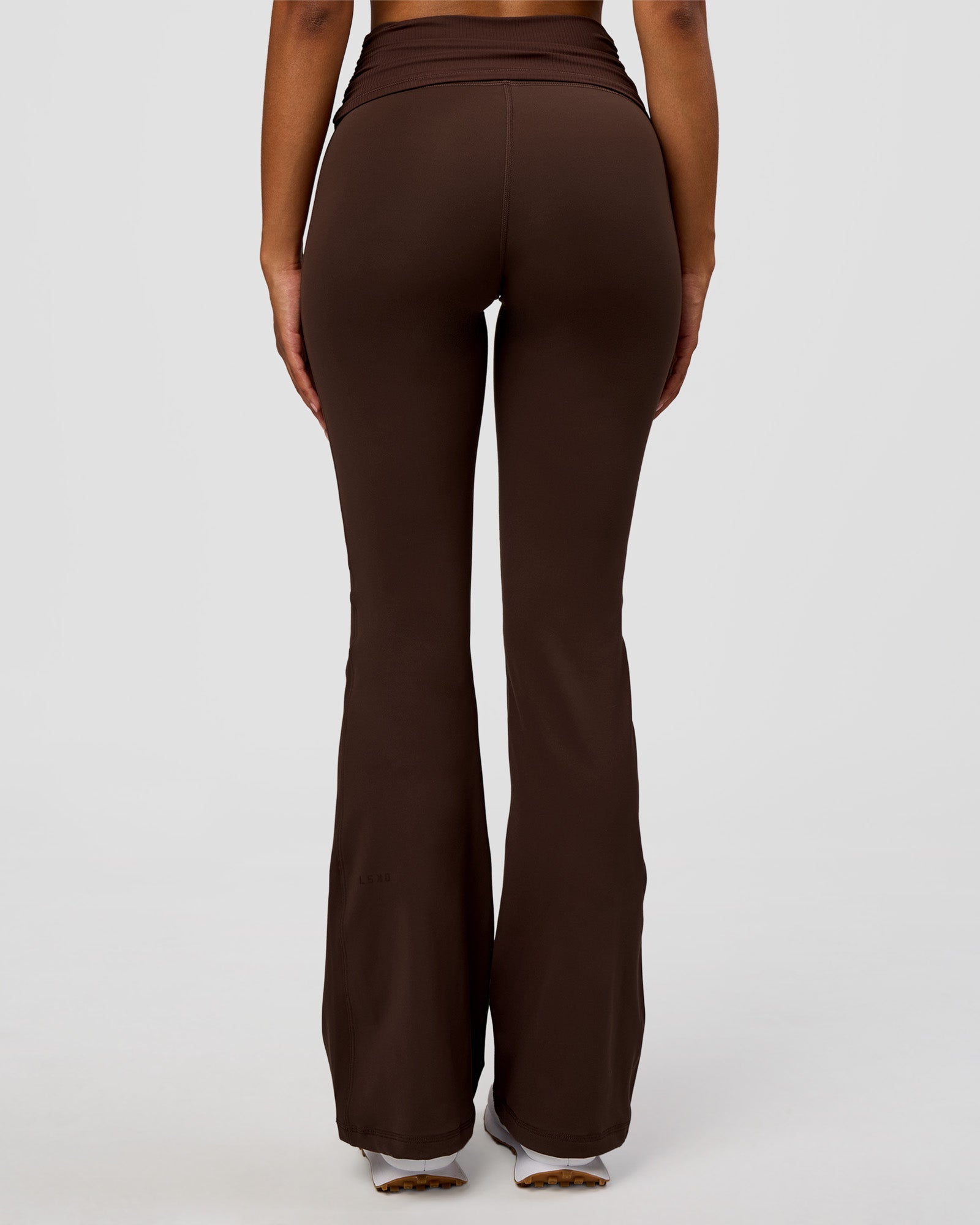 CF Fold Over High-Rise Flared Legging - Hot Chocolate