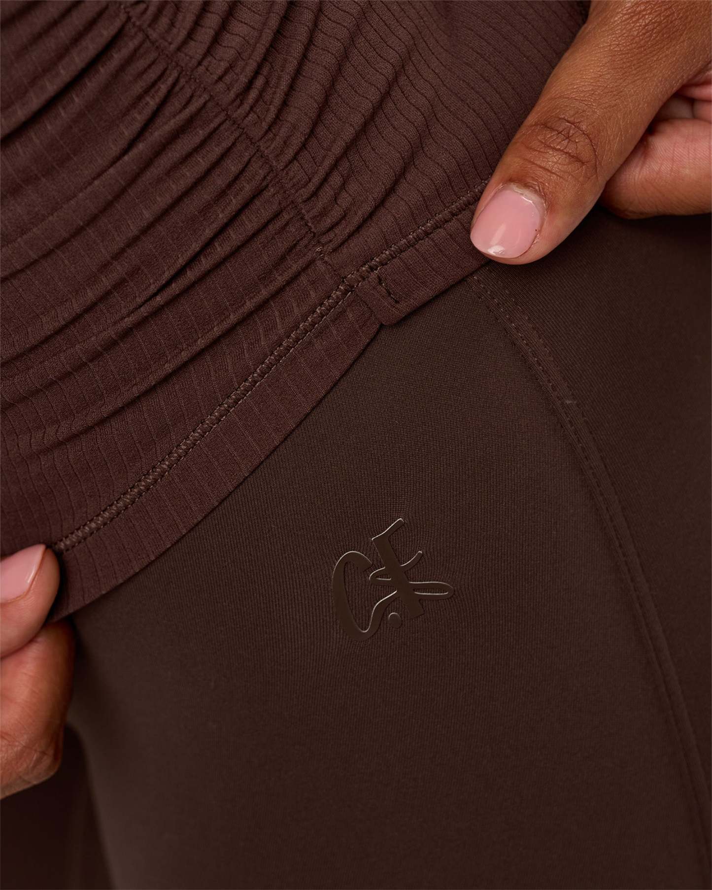 CF Fold Over High-Rise Flared Legging - Hot Chocolate