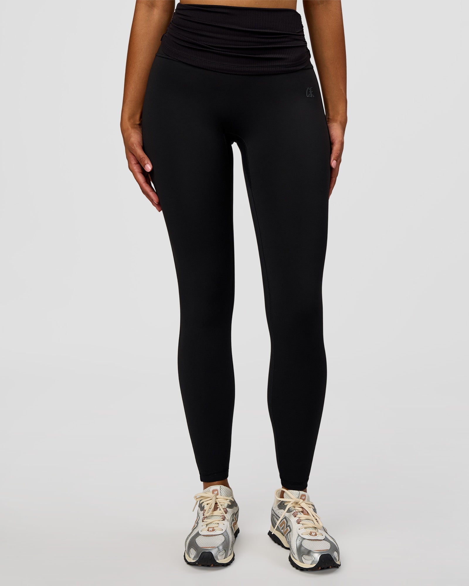 CF Fold Over High-Rise Full Length Legging - Black
