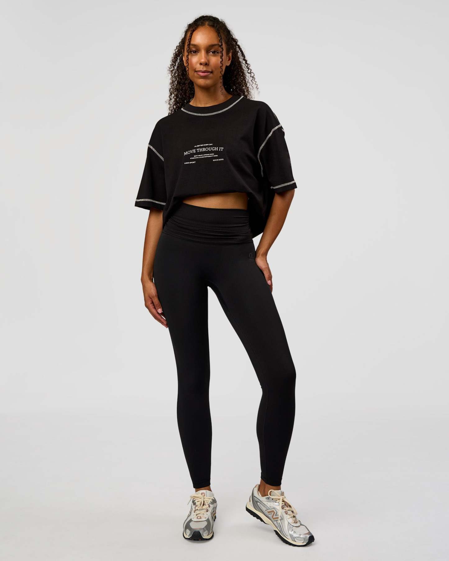 CF Fold Over High-Rise Full Length Legging - Black