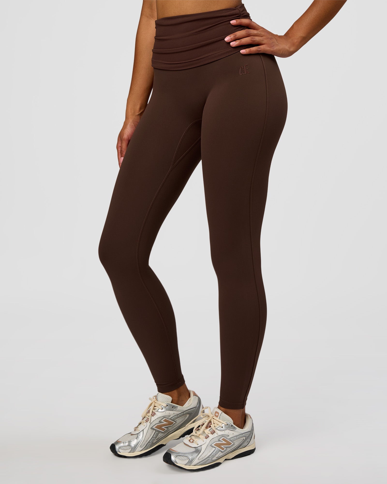 CF Fold Over High-Rise Full Length Legging - Hot Chocolate