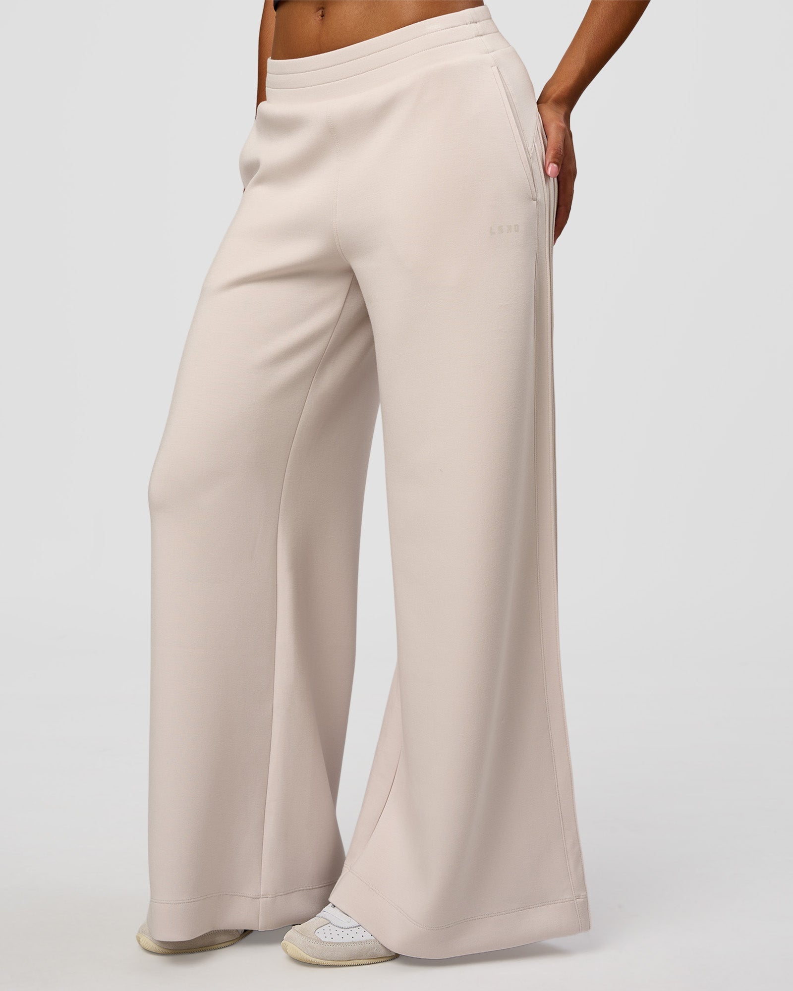 CF Elevate SoftTouch Pintuck Wide Leg Pant - Clay