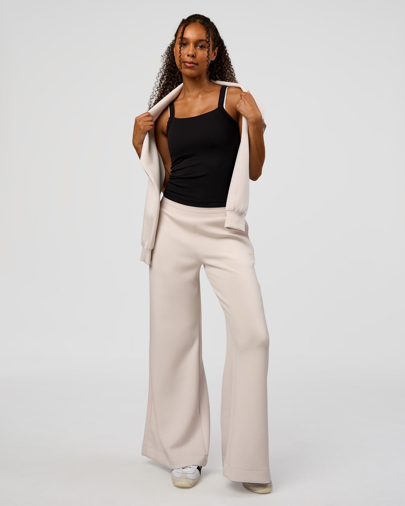 CF Elevate SoftTouch Pintuck Wide Leg Pant - Clay