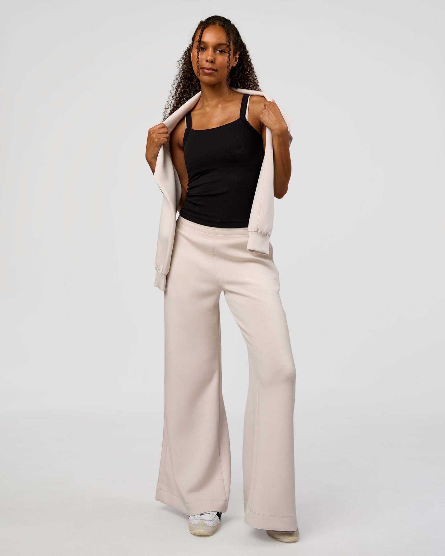 CF Elevate SoftTouch Pintuck Wide Leg Pant - Clay