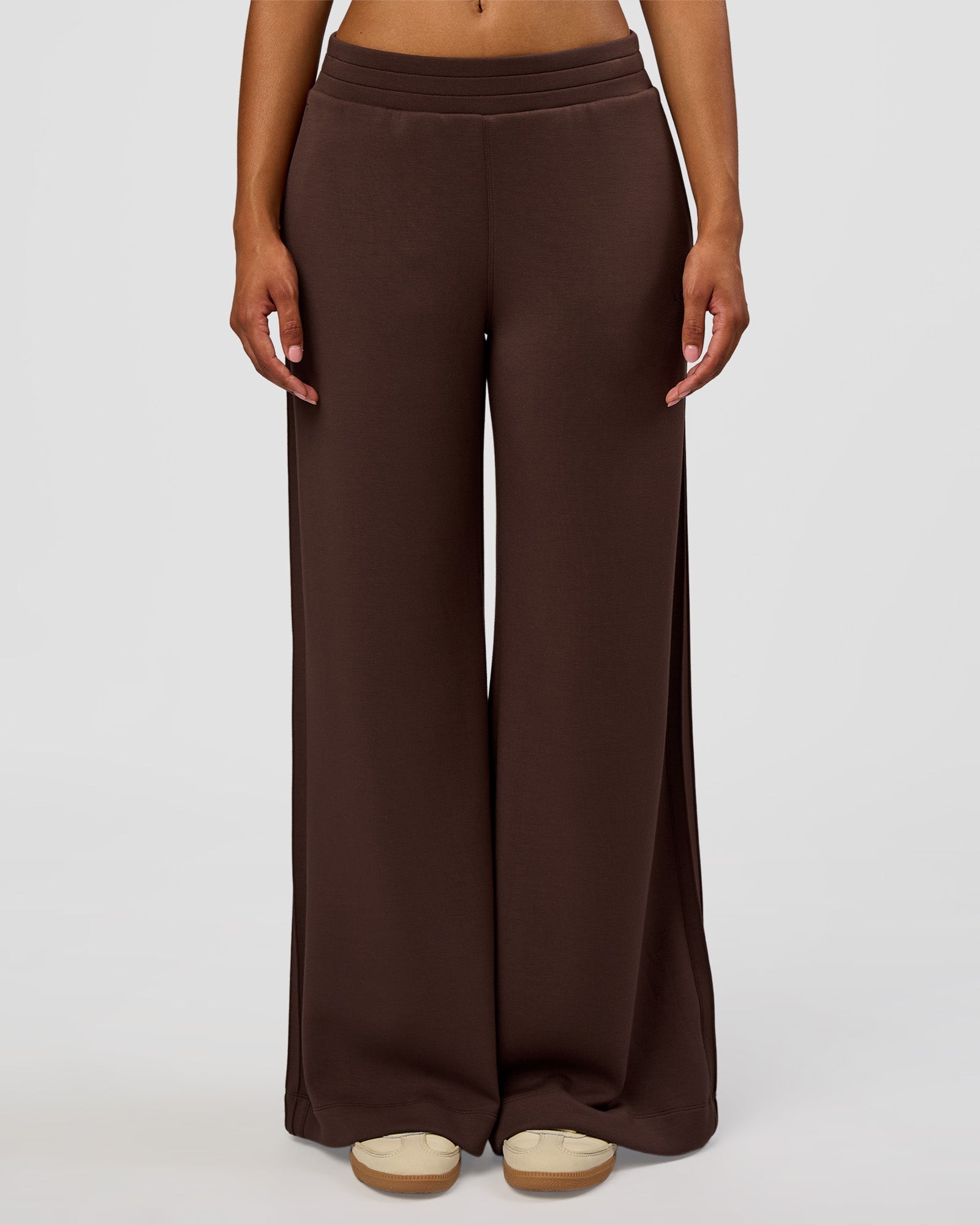 CF Elevate SoftTouch Pintuck Wide Leg Pant - Hot Chocolate