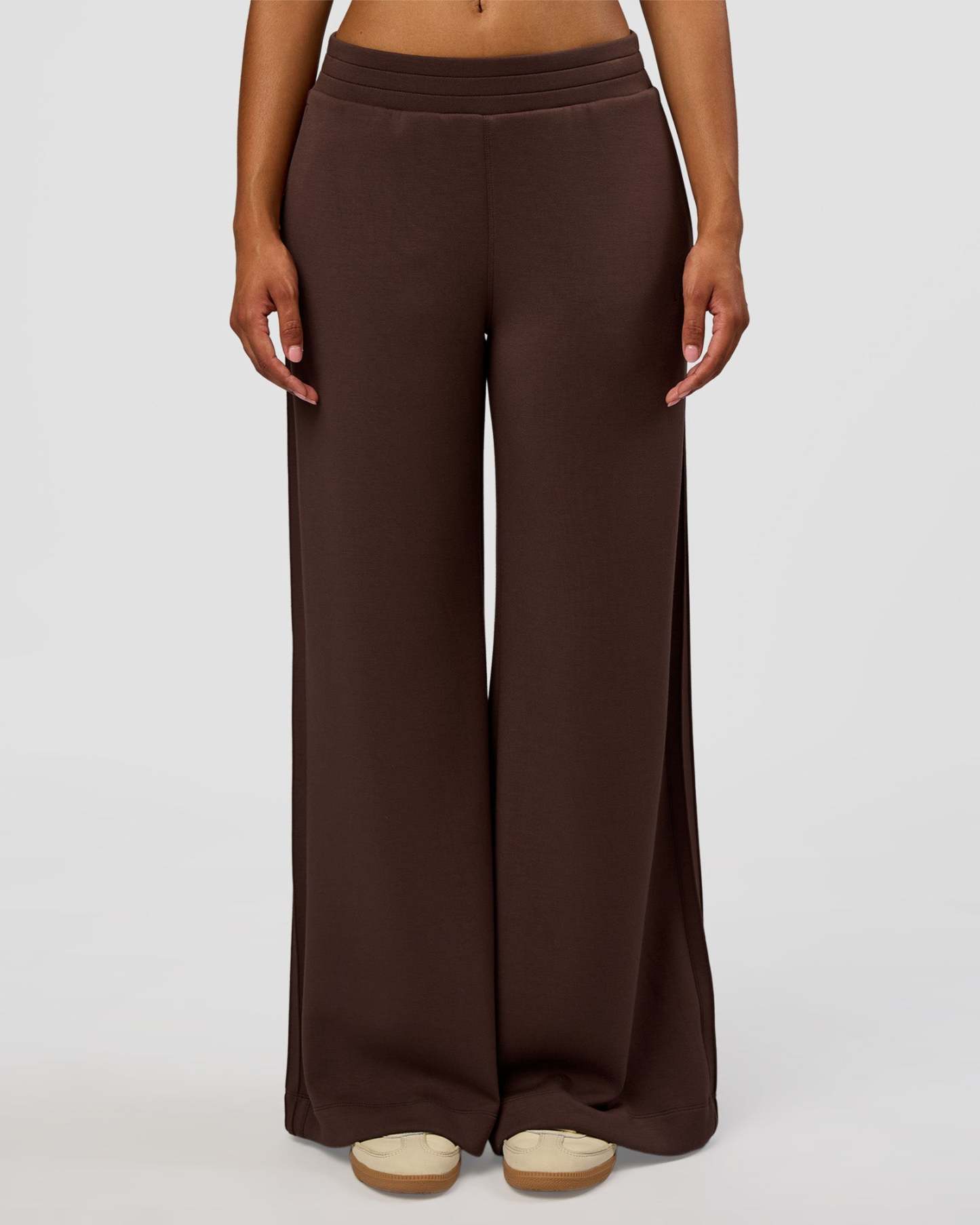 CF Elevate SoftTouch Pintuck Wide Leg Pant - Hot Chocolate