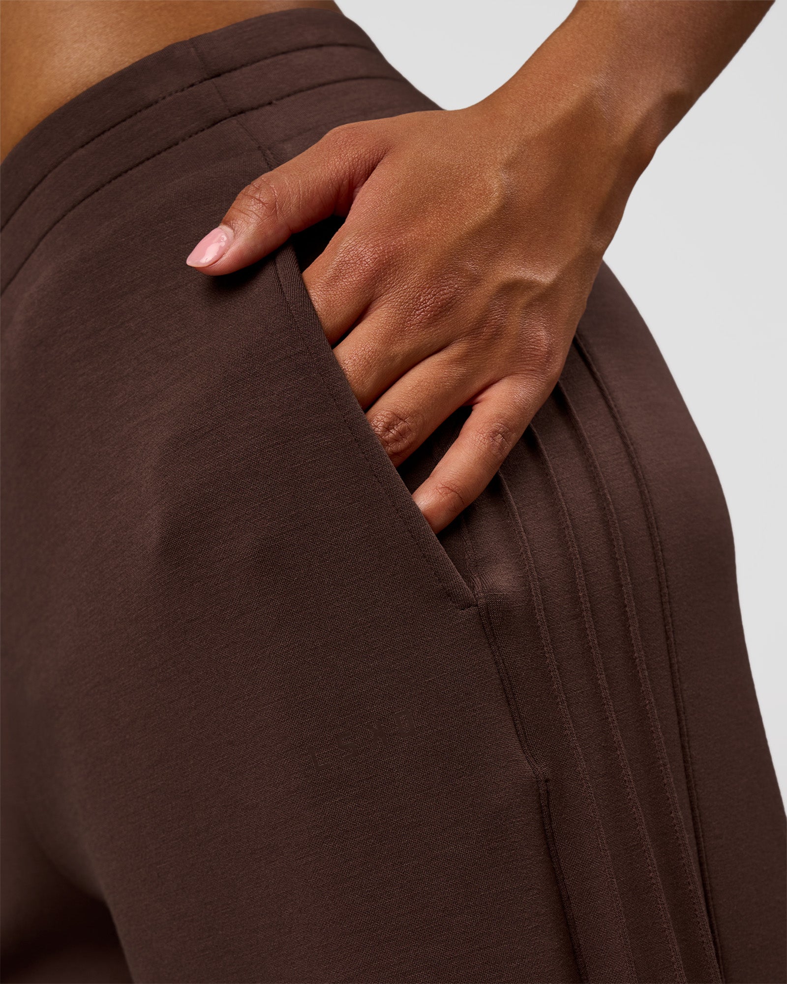 CF Elevate SoftTouch Pintuck Wide Leg Pant - Hot Chocolate