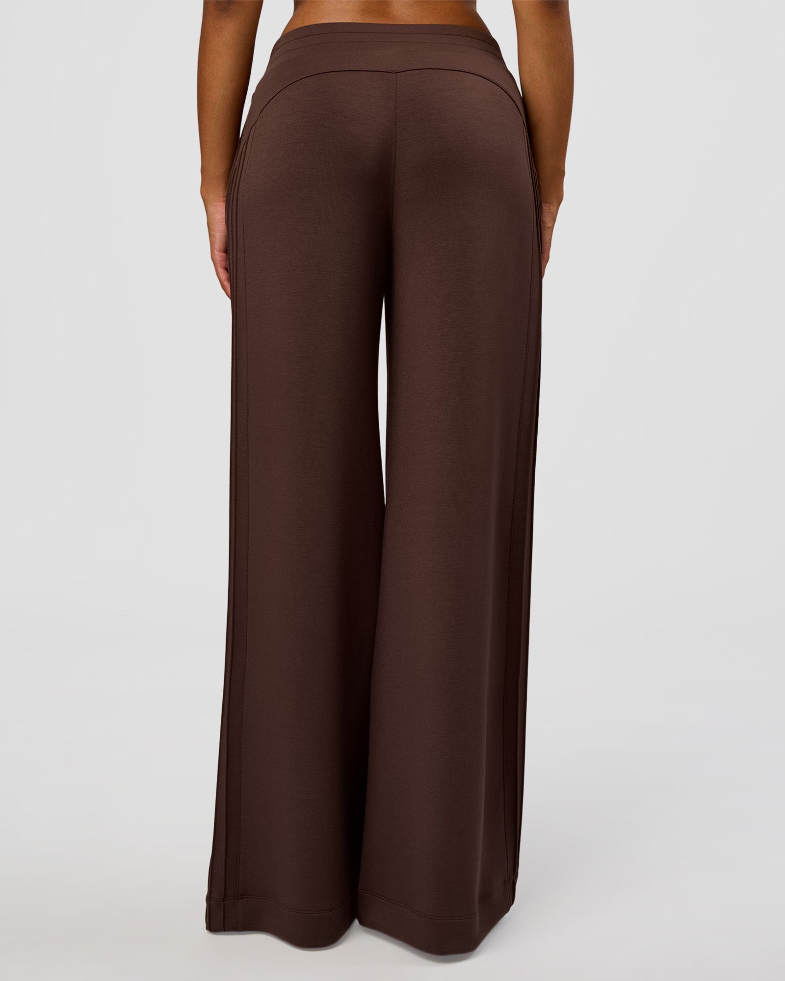 CF Elevate SoftTouch Pintuck Wide Leg Pant - Hot Chocolate