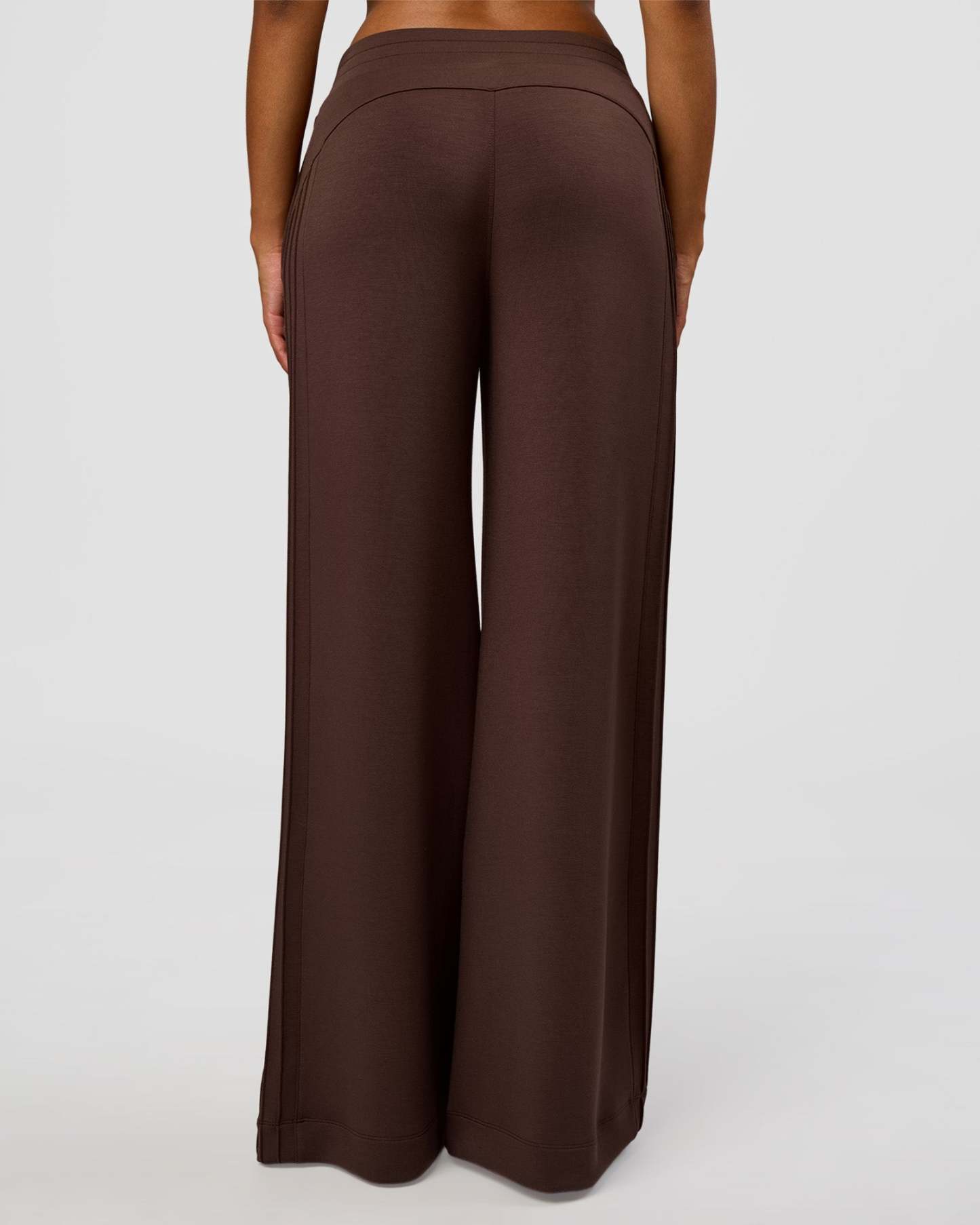 CF Elevate SoftTouch Pintuck Wide Leg Pant - Hot Chocolate