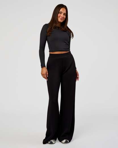 Elevate SoftTouch Wide Leg Pant Tall - Black