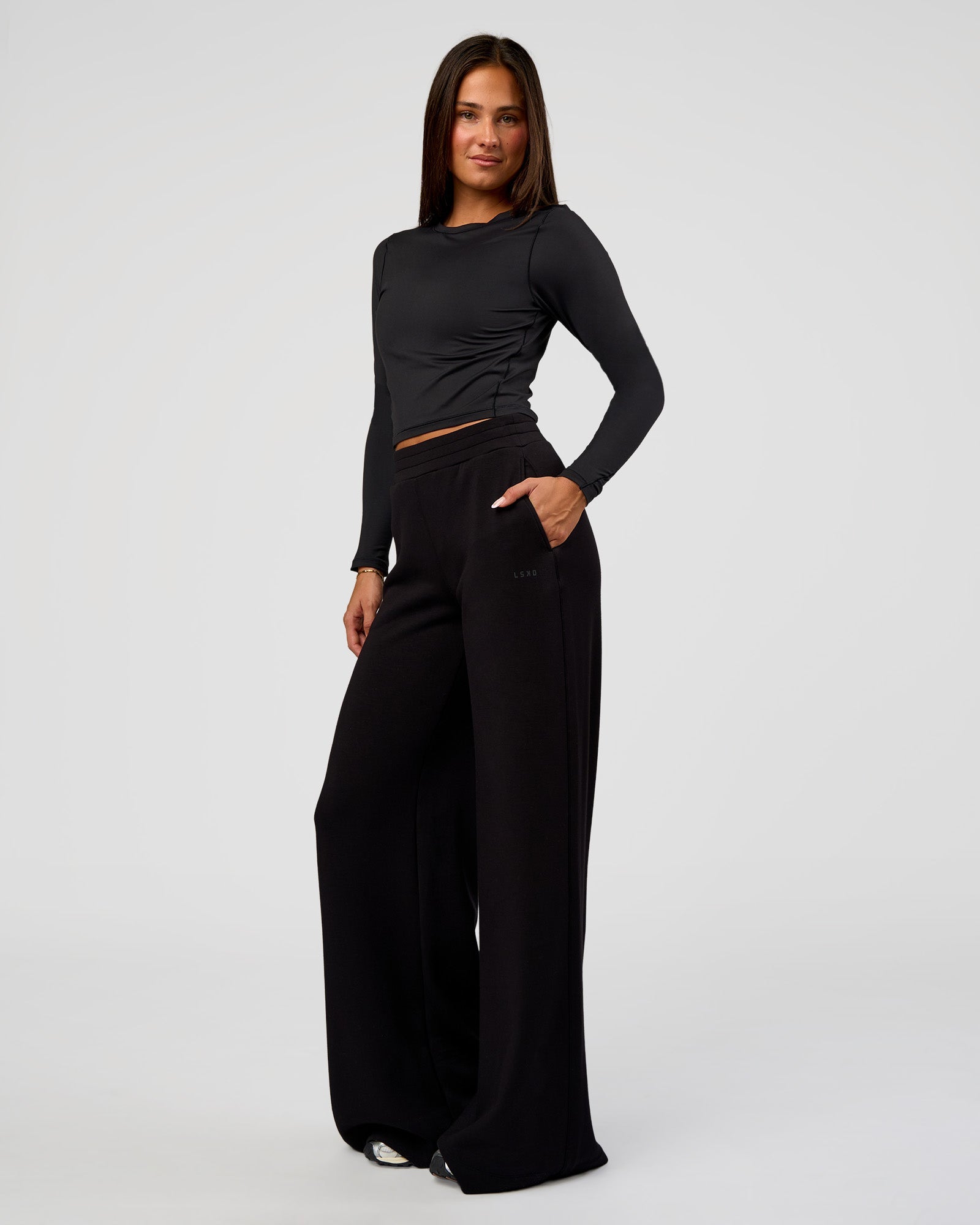 Elevate SoftTouch Wide Leg Pant Tall - Black