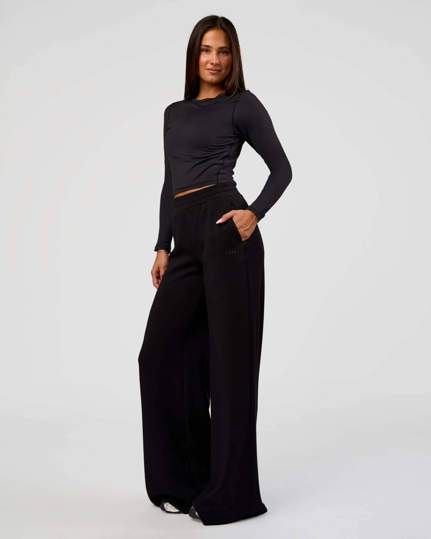Elevate SoftTouch Wide Leg Pant Tall - Black