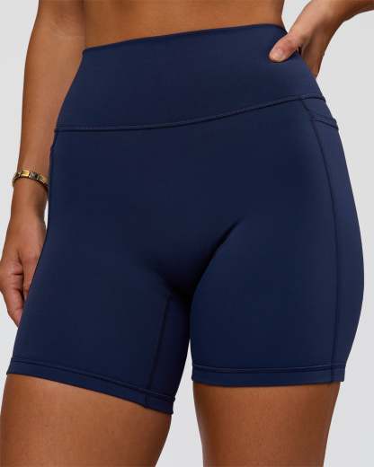 Fusion V-Contour Ultra High-Rise 6" Short Pockets - Future Navy