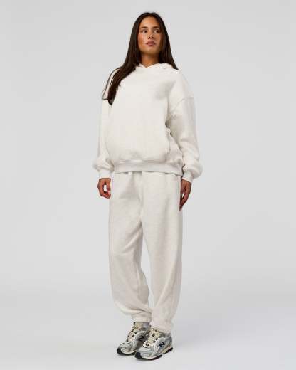 Go-To Oversized Track Pant - Silver Marl