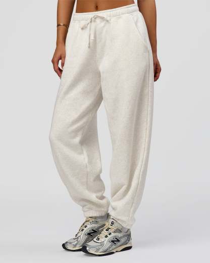 Go-To Oversized Track Pant - Silver Marl